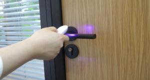 Disinfect-door-handles-documents-courier-packs-with-UV-light
